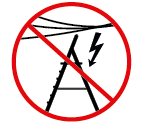 Identify any electrical risks in the work area, such as overhead lines or other exposed electrical equipment. Do not use the ladder where electrical risks occur.